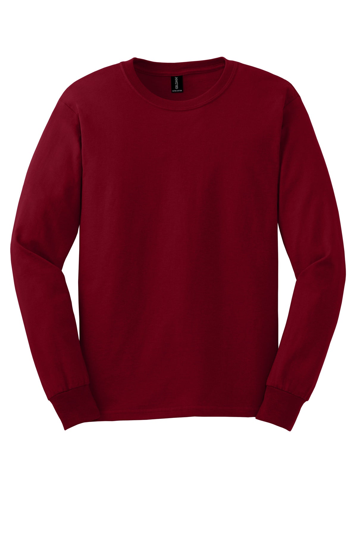 Gildan - Ultra Cotton 100% US Cotton Long Sleeve T-Shirt - Cardinal Red
