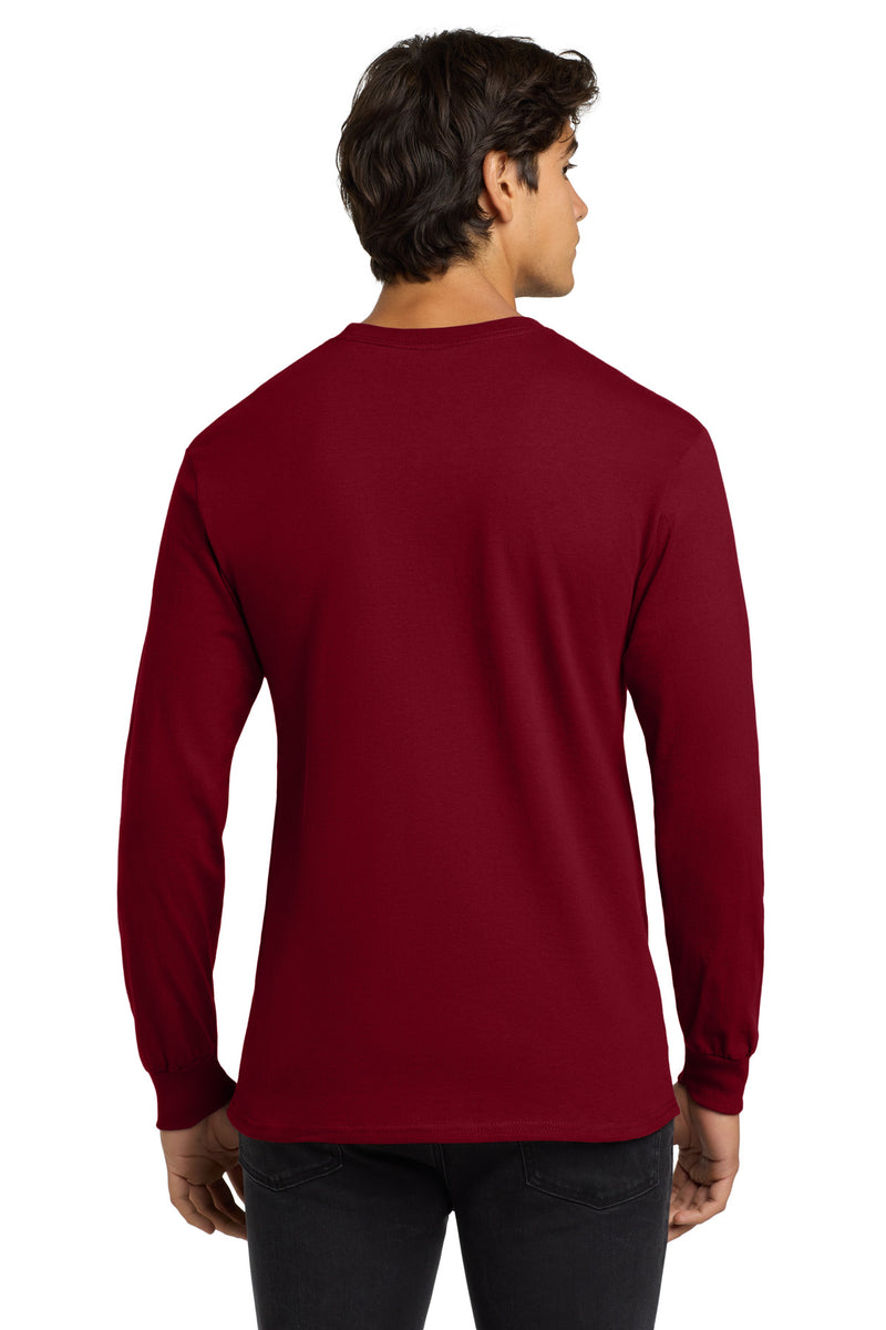 Gildan - Ultra Cotton 100% US Cotton Long Sleeve T-Shirt - Cardinal Red