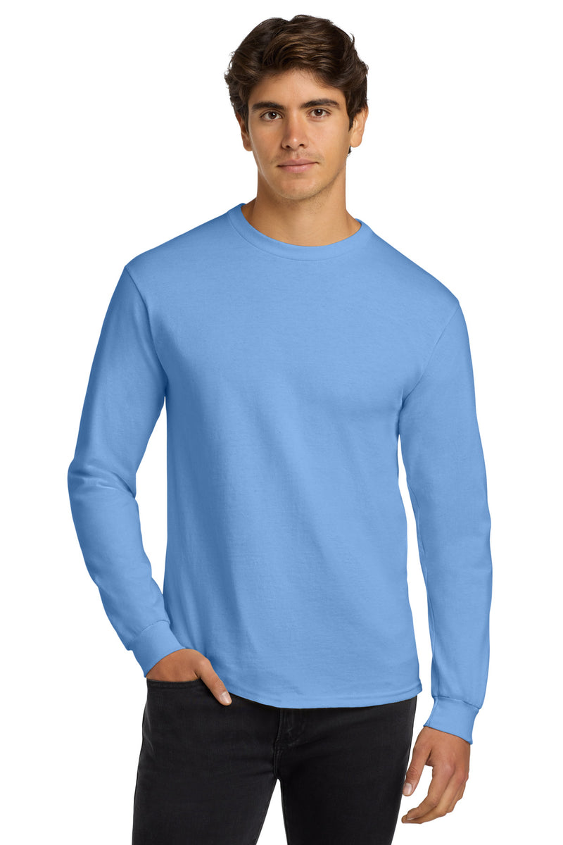 Gildan - Ultra Cotton 100% US Cotton Long Sleeve T-Shirt - Carolina Blue