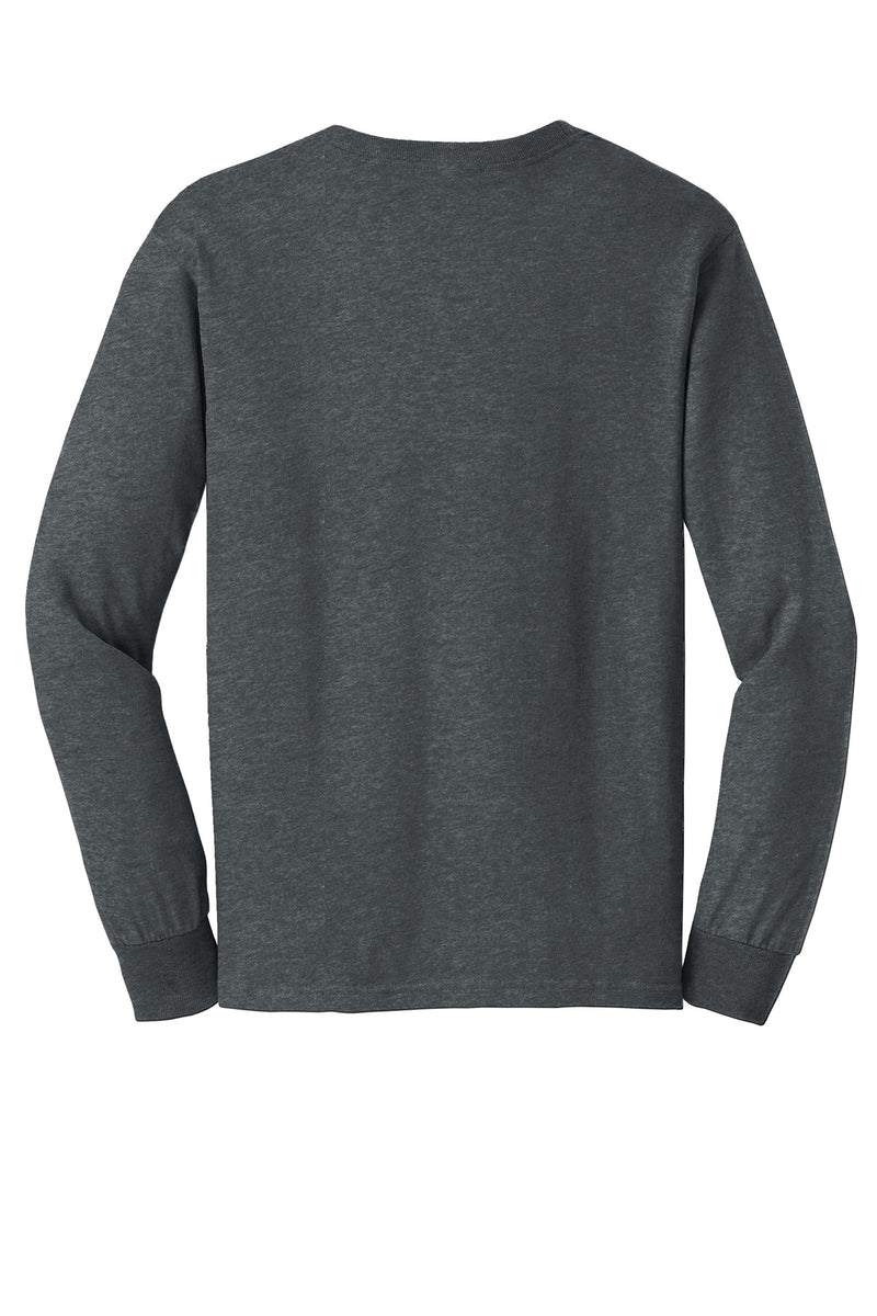 Gildan - Ultra Cotton 100% US Cotton Long Sleeve T-Shirt - Dark Heather