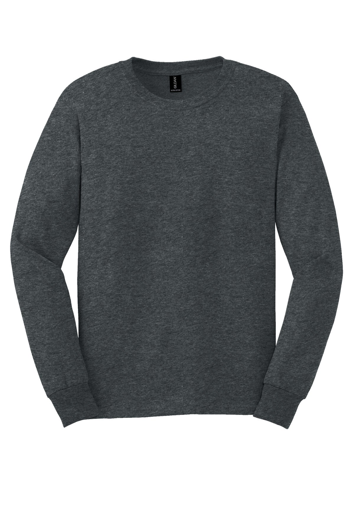 Gildan - Ultra Cotton 100% US Cotton Long Sleeve T-Shirt - Dark Heather