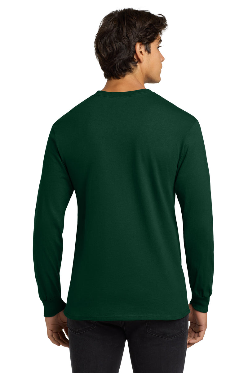 Gildan - Ultra Cotton 100% US Cotton Long Sleeve T-Shirt - Forest Green