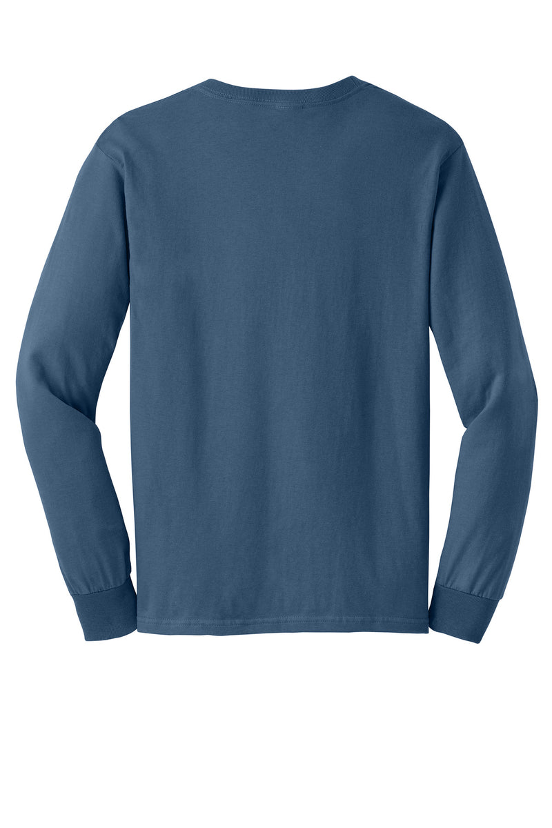 Gildan - Ultra Cotton 100% US Cotton Long Sleeve T-Shirt - Indigo Blue