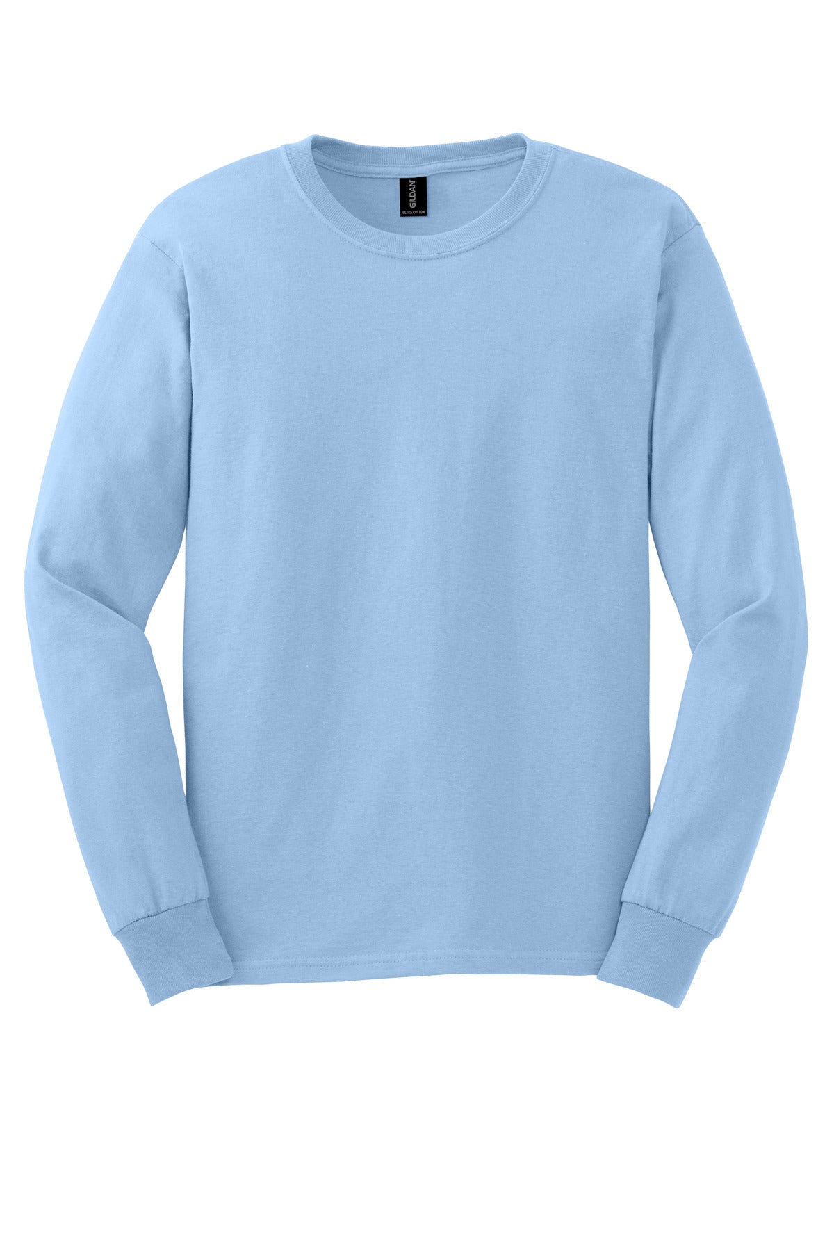 Gildan - Ultra Cotton 100% US Cotton Long Sleeve T-Shirt - Light Blue