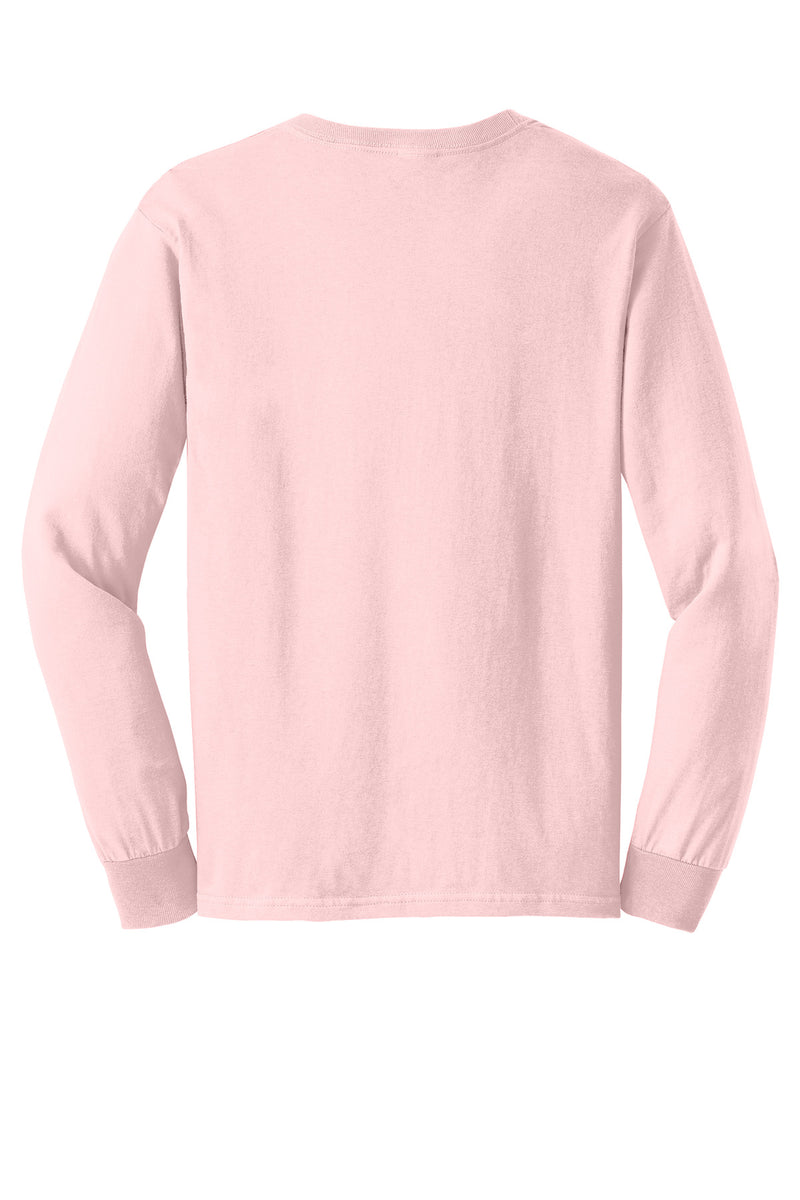 Gildan - Ultra Cotton 100% US Cotton Long Sleeve T-Shirt - Light Pink