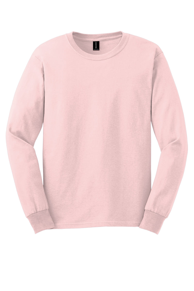 Gildan - Ultra Cotton 100% US Cotton Long Sleeve T-Shirt - Light Pink