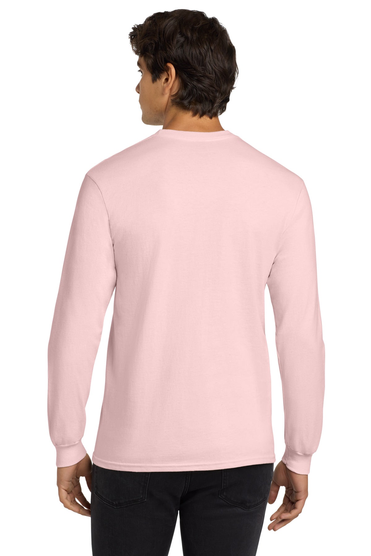 Gildan - Ultra Cotton 100% US Cotton Long Sleeve T-Shirt - Light Pink