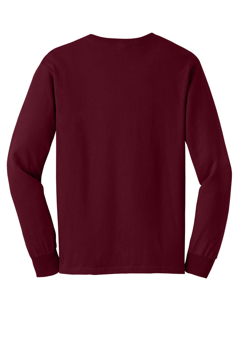 Gildan - Ultra Cotton 100% US Cotton Long Sleeve T-Shirt - Maroon