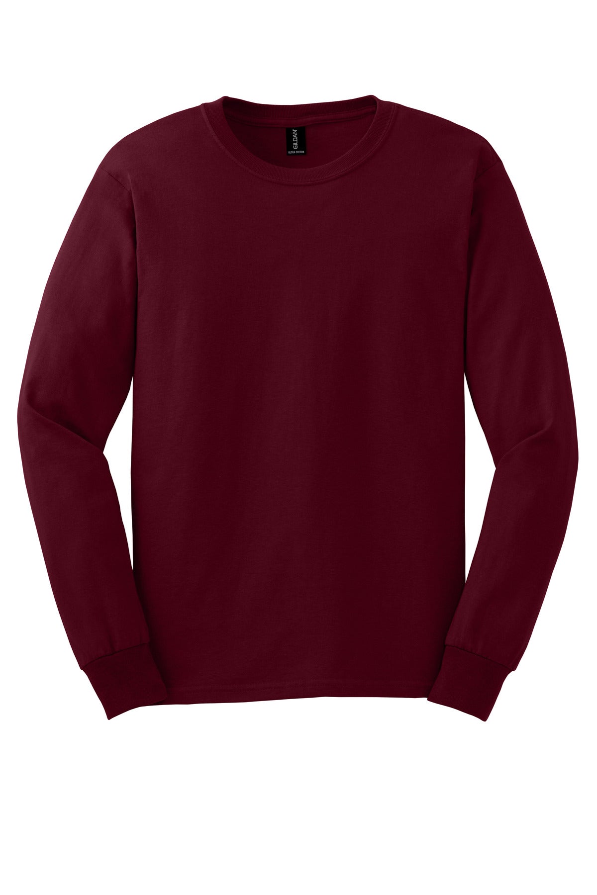 Gildan - Ultra Cotton 100% US Cotton Long Sleeve T-Shirt - Maroon