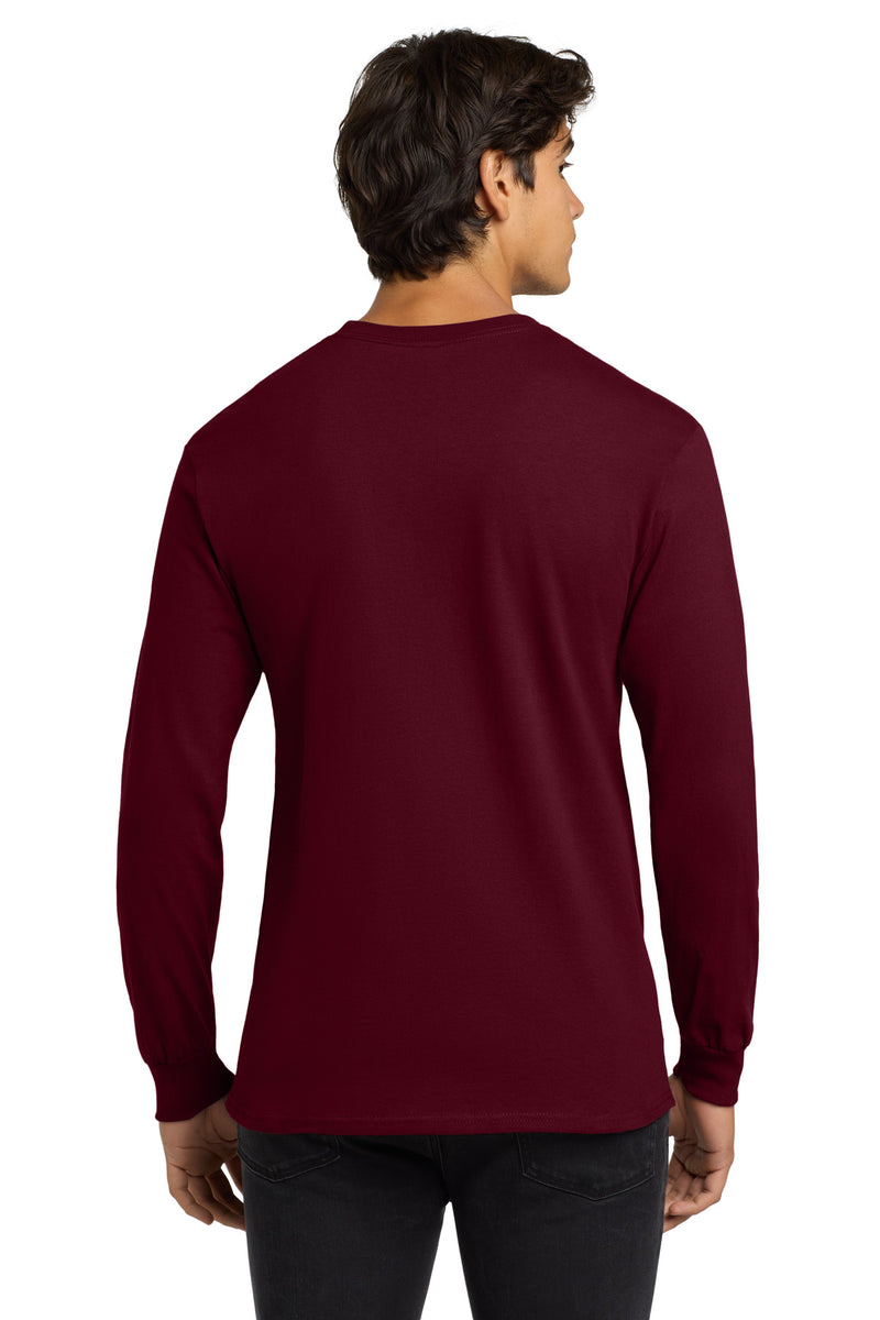 Gildan - Ultra Cotton 100% US Cotton Long Sleeve T-Shirt - Maroon