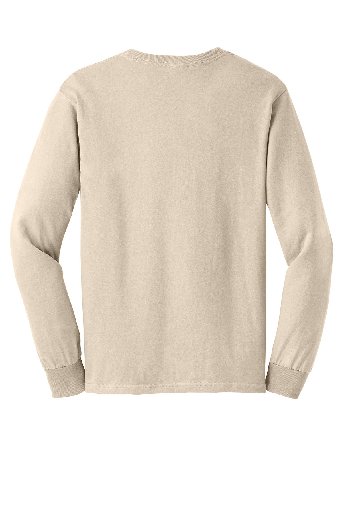 Gildan - Ultra Cotton 100% US Cotton Long Sleeve T-Shirt - Natural