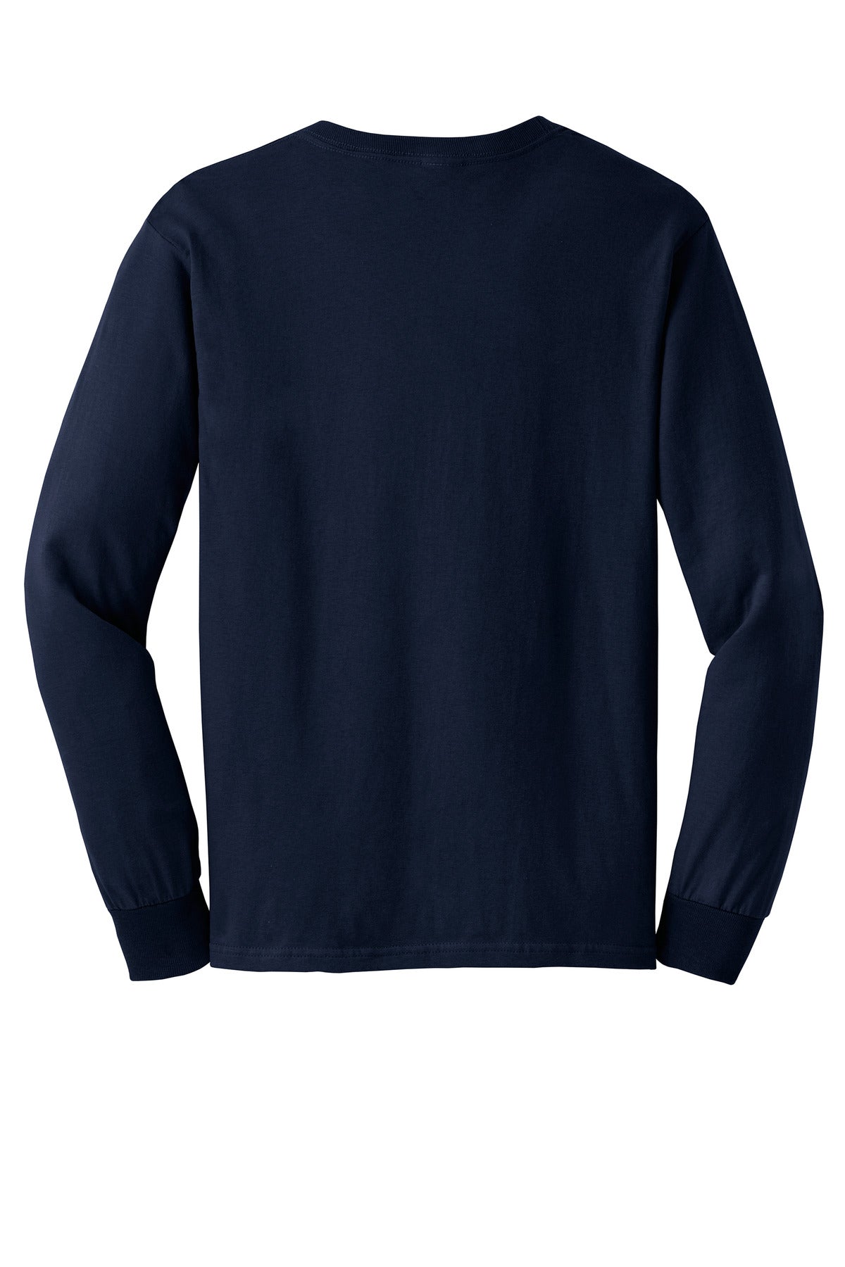 Gildan - Ultra Cotton 100% US Cotton Long Sleeve T-Shirt - Navy