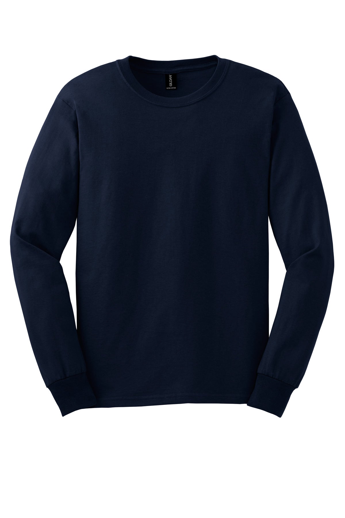 Gildan - Ultra Cotton 100% US Cotton Long Sleeve T-Shirt — navy