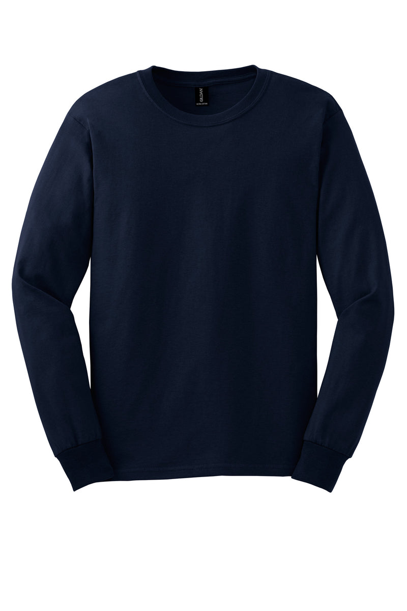 Gildan - Ultra Cotton 100% US Cotton Long Sleeve T-Shirt - Navy