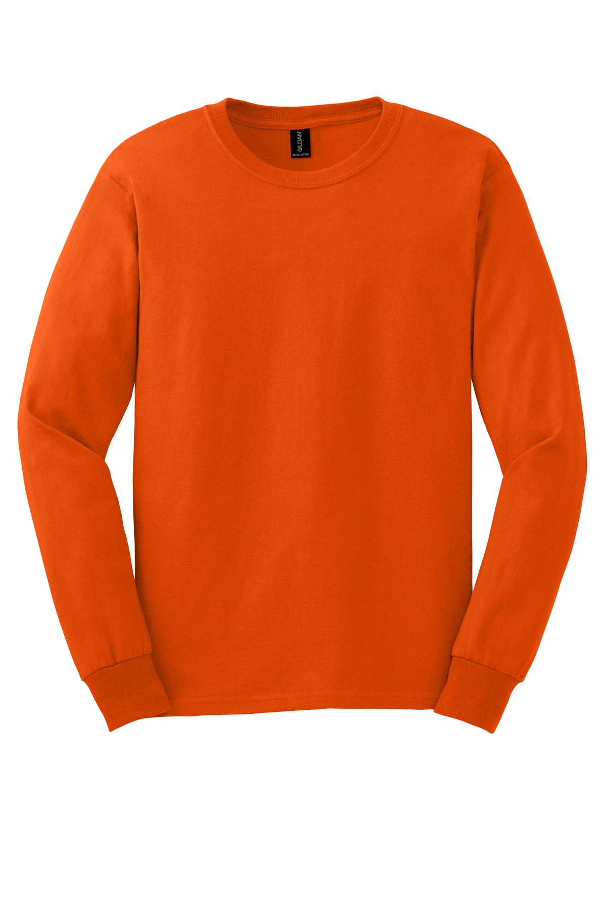 Gildan - Ultra Cotton 100% US Cotton Long Sleeve T-Shirt - Orange