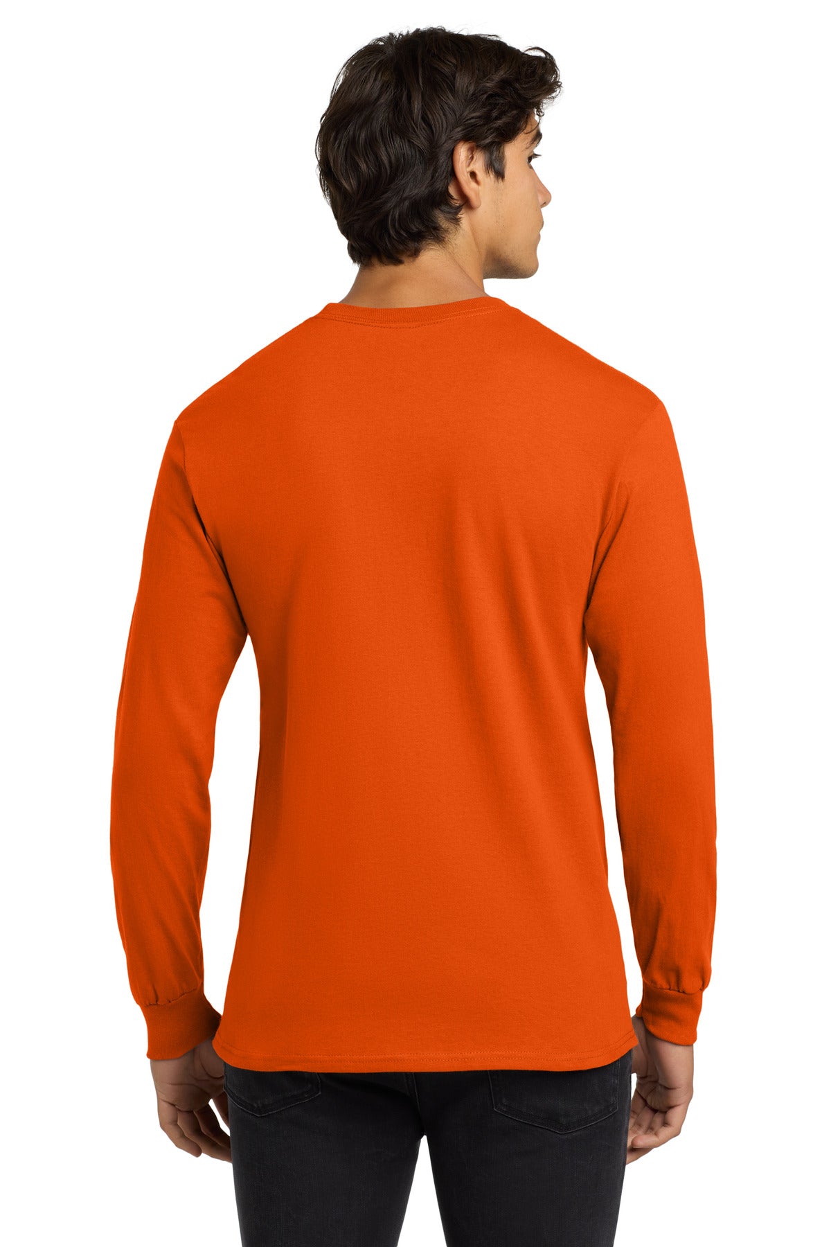 Gildan - Ultra Cotton 100% US Cotton Long Sleeve T-Shirt - Orange
