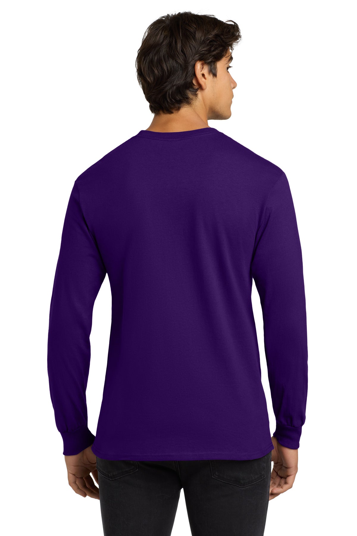 Gildan - Ultra Cotton 100% US Cotton Long Sleeve T-Shirt - Purple