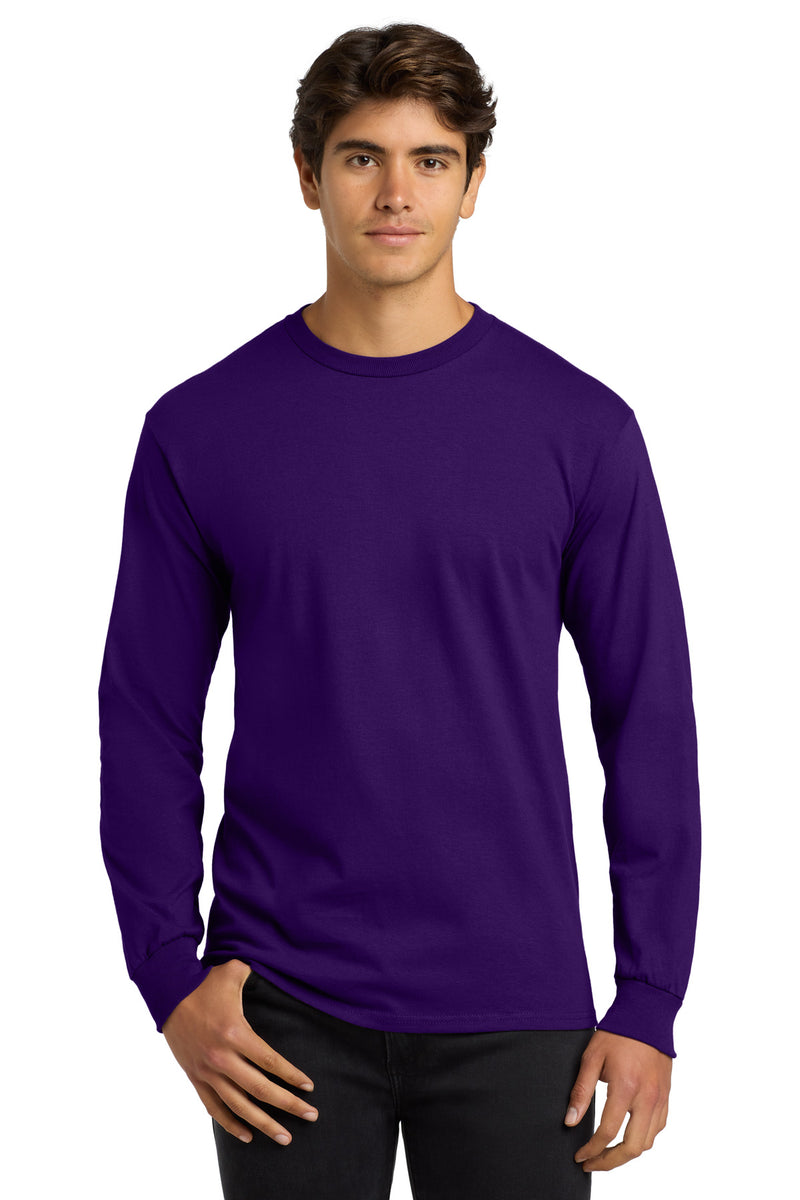 Gildan - Ultra Cotton 100% US Cotton Long Sleeve T-Shirt - Purple
