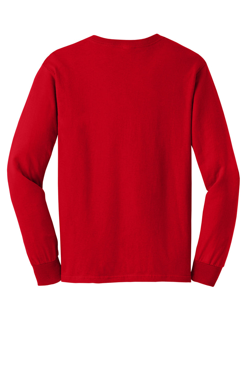 Gildan - Ultra Cotton 100% US Cotton Long Sleeve T-Shirt - Red