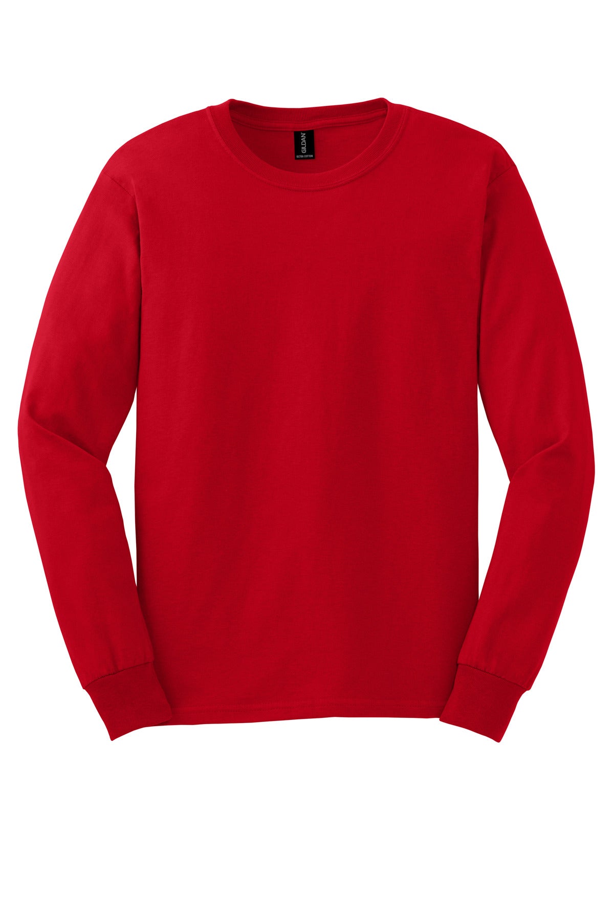 Gildan - Ultra Cotton 100% US Cotton Long Sleeve T-Shirt - Red