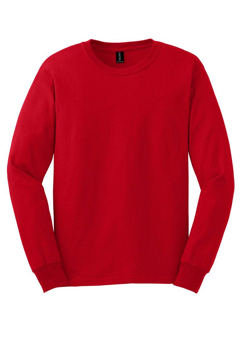 Gildan - Ultra Cotton 100% US Cotton Long Sleeve T-Shirt - Red