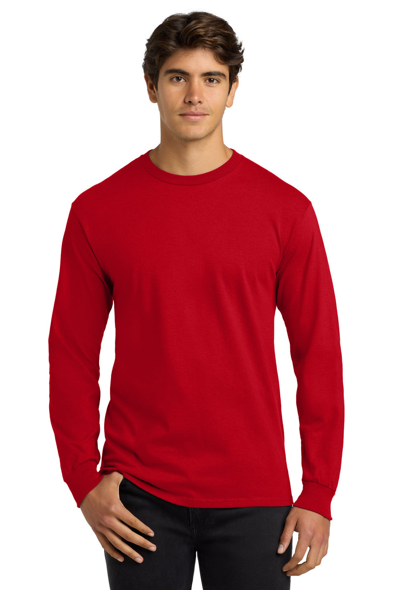 Gildan - Ultra Cotton 100% US Cotton Long Sleeve T-Shirt - Red