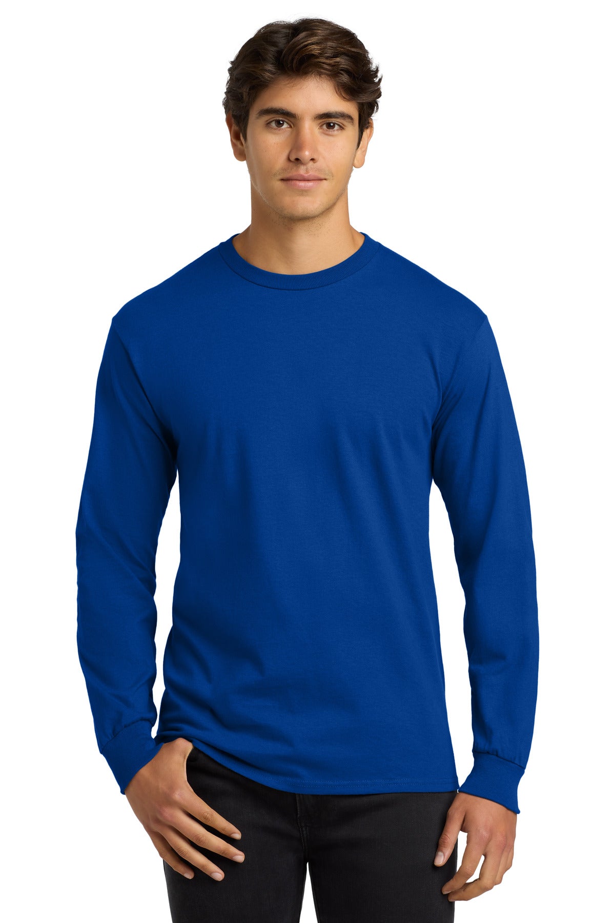Gildan - Ultra Cotton 100% US Cotton Long Sleeve T-Shirt - Royal