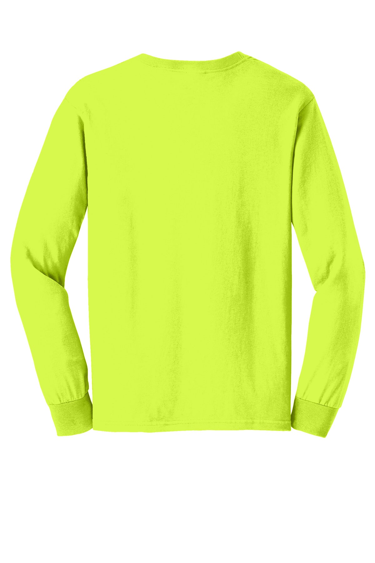 Gildan - Ultra Cotton 100% US Cotton Long Sleeve T-Shirt - Safety Green