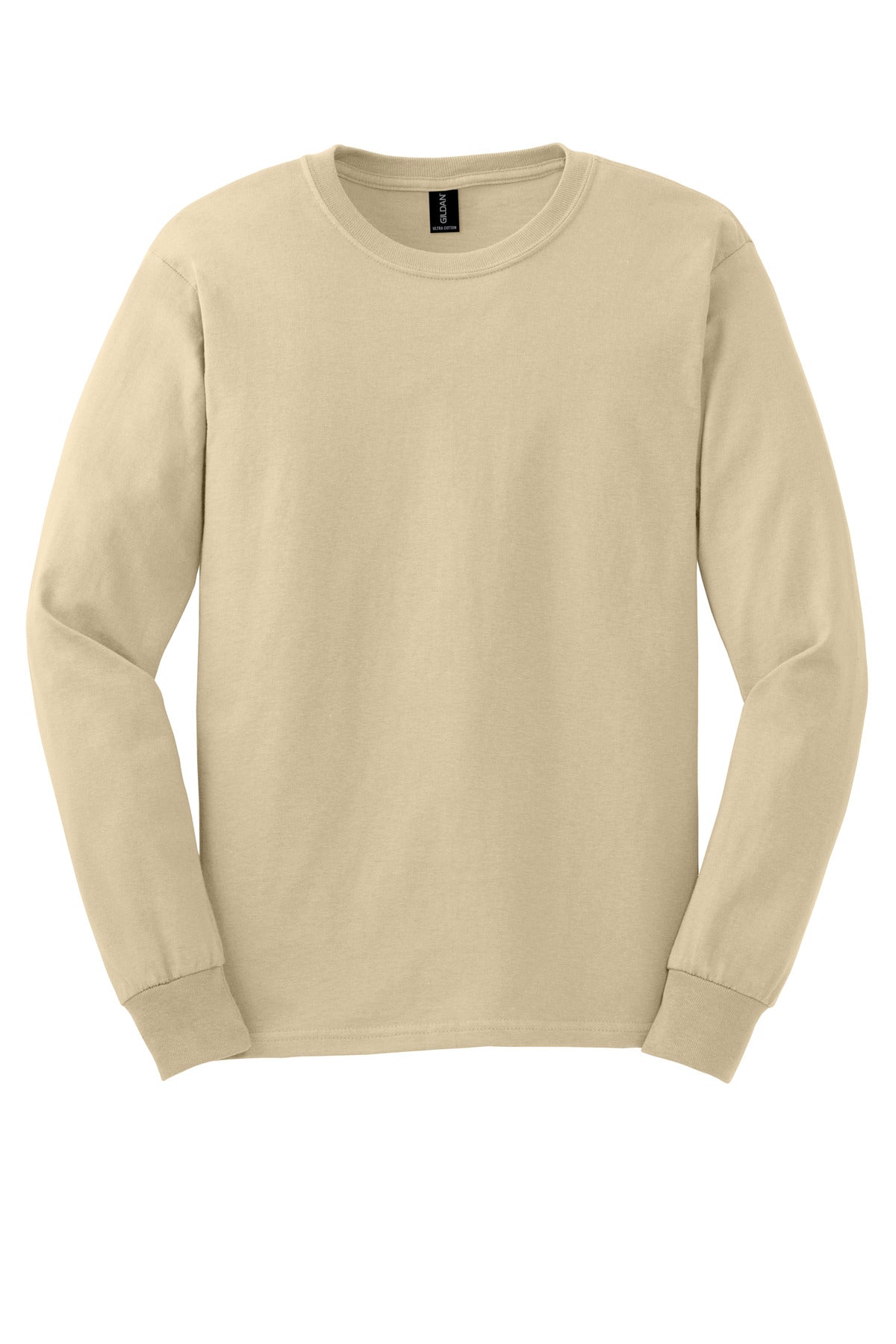 Gildan - Ultra Cotton 100% US Cotton Long Sleeve T-Shirt - Sand