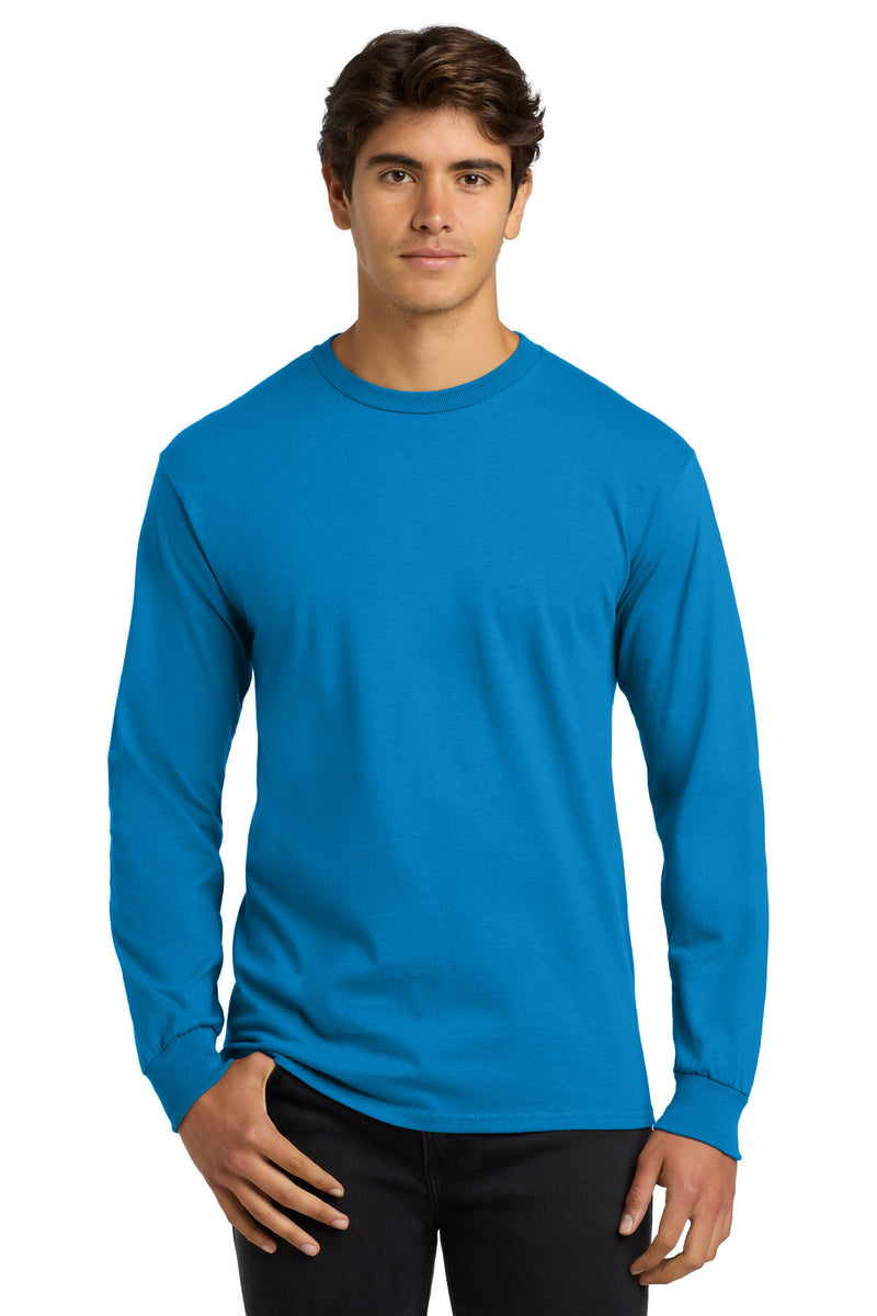 Gildan - Ultra Cotton 100% US Cotton Long Sleeve T-Shirt - Sapphire