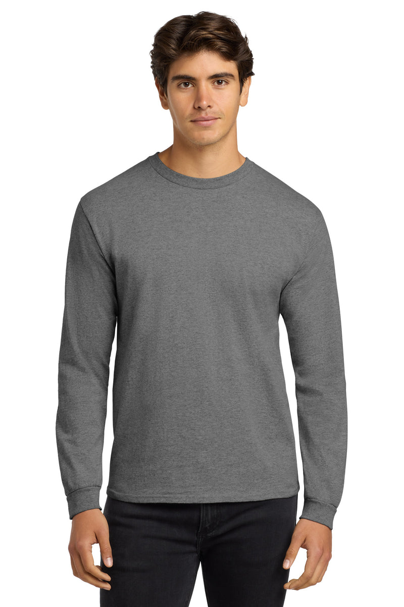 Gildan - Ultra Cotton 100% US Cotton Long Sleeve T-Shirt - Sport Grey