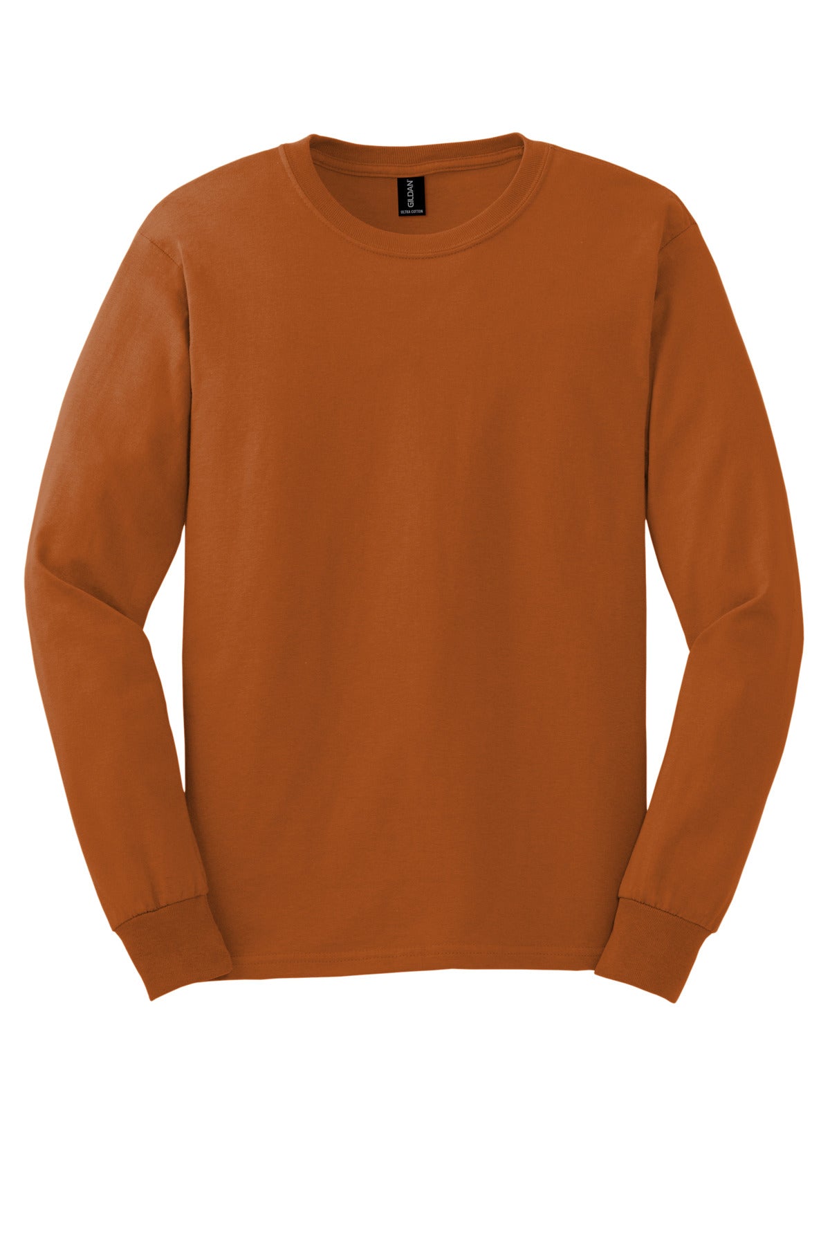 Gildan - Ultra Cotton 100% US Cotton Long Sleeve T-Shirt - Texas Orange