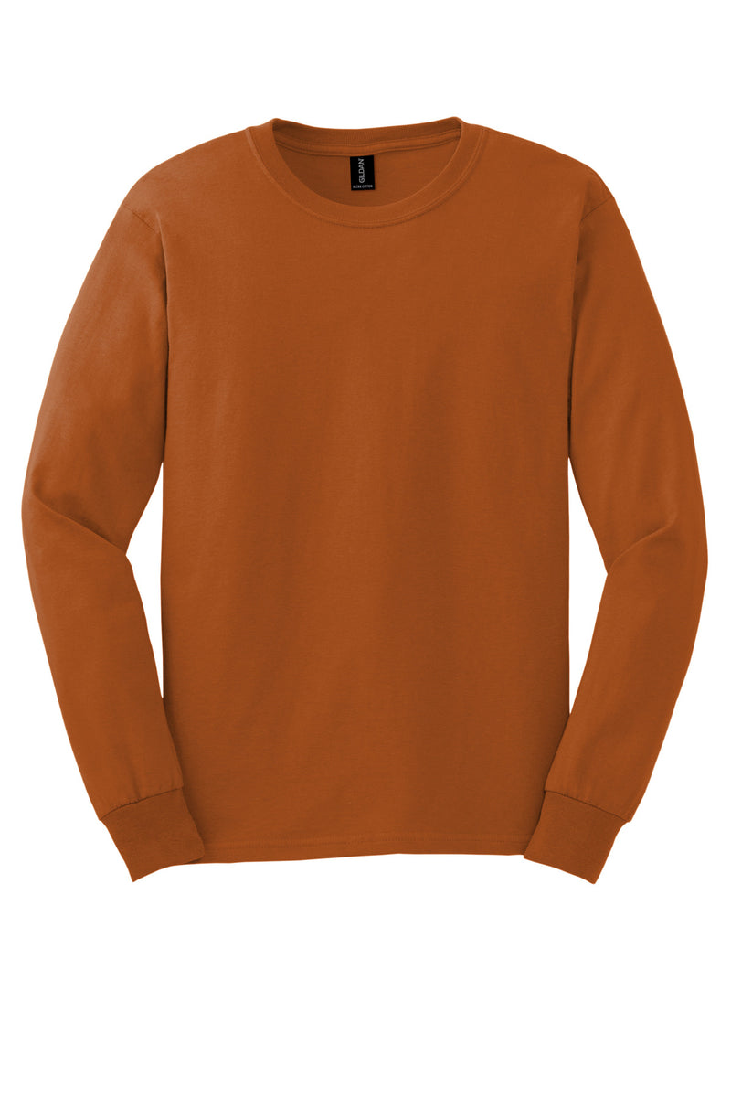 Gildan - Ultra Cotton 100% US Cotton Long Sleeve T-Shirt - Texas Orange