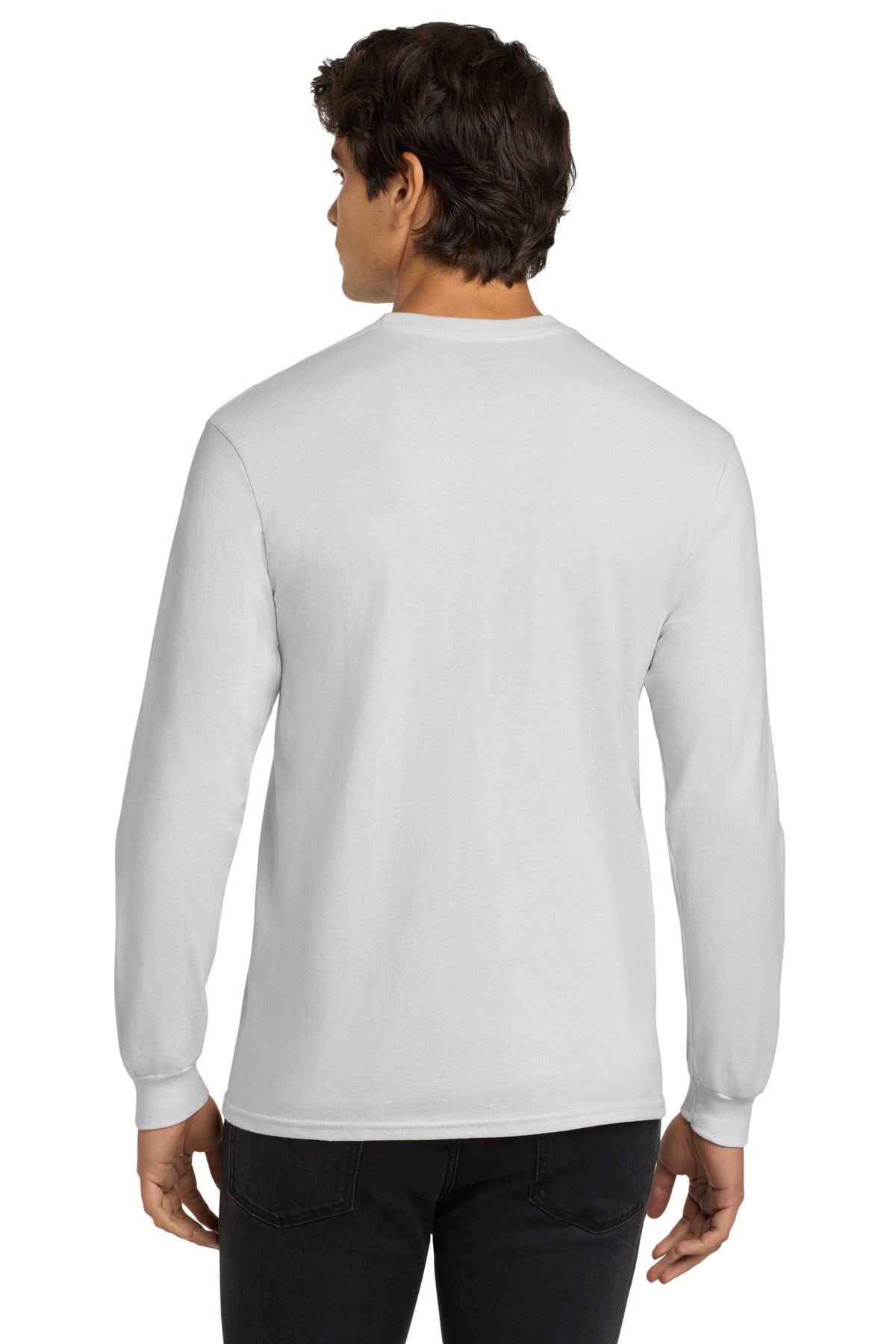 Gildan - Ultra Cotton 100% US Cotton Long Sleeve T-Shirt - White