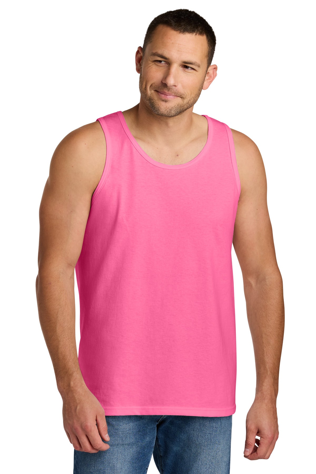 Gildan Heavy Cotton Tank Top - Safety Pink