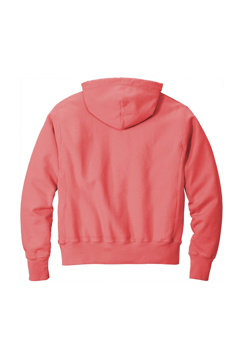 Champion  Reverse Weave  Garment-Dyed Hooded Sweatshirt - Coral Craze