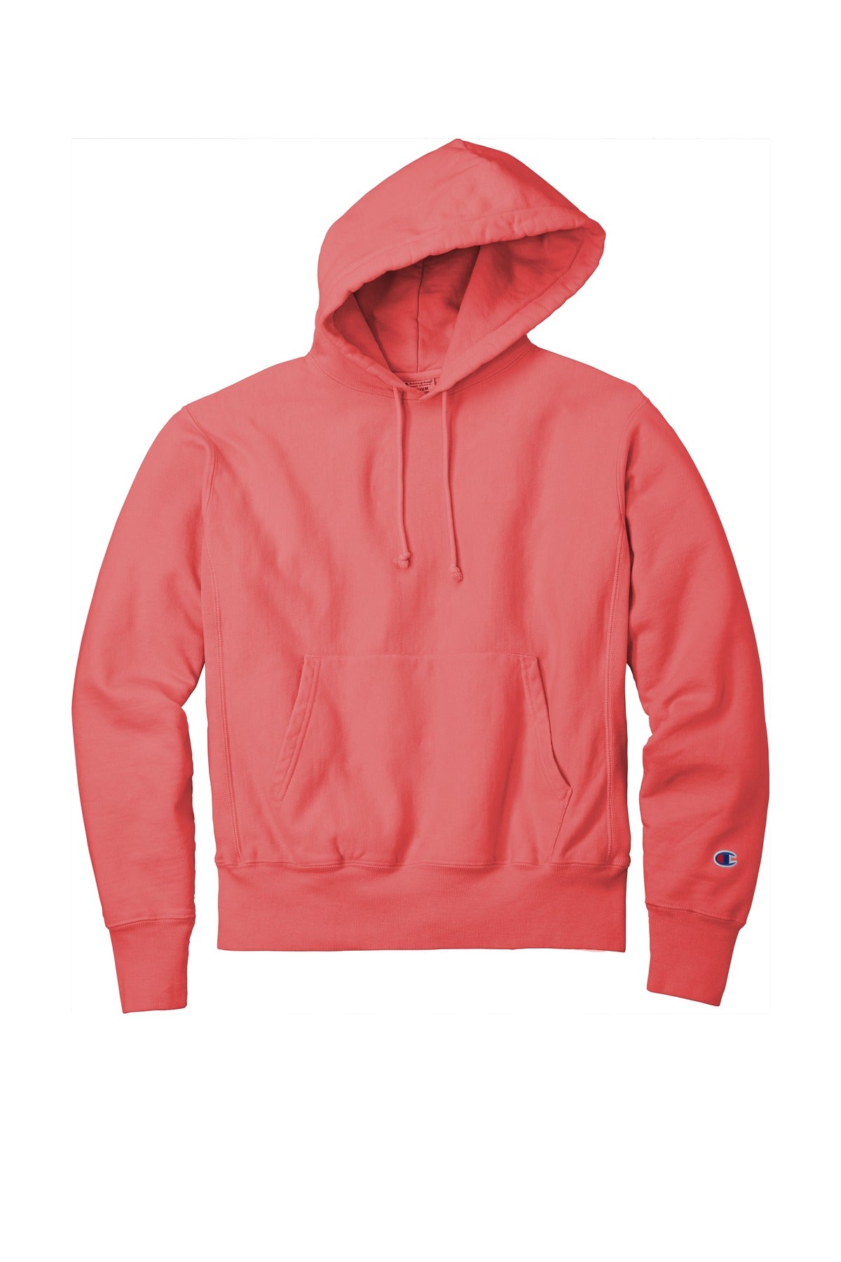 Champion  Reverse Weave  Garment-Dyed Hooded Sweatshirt - Coral Craze