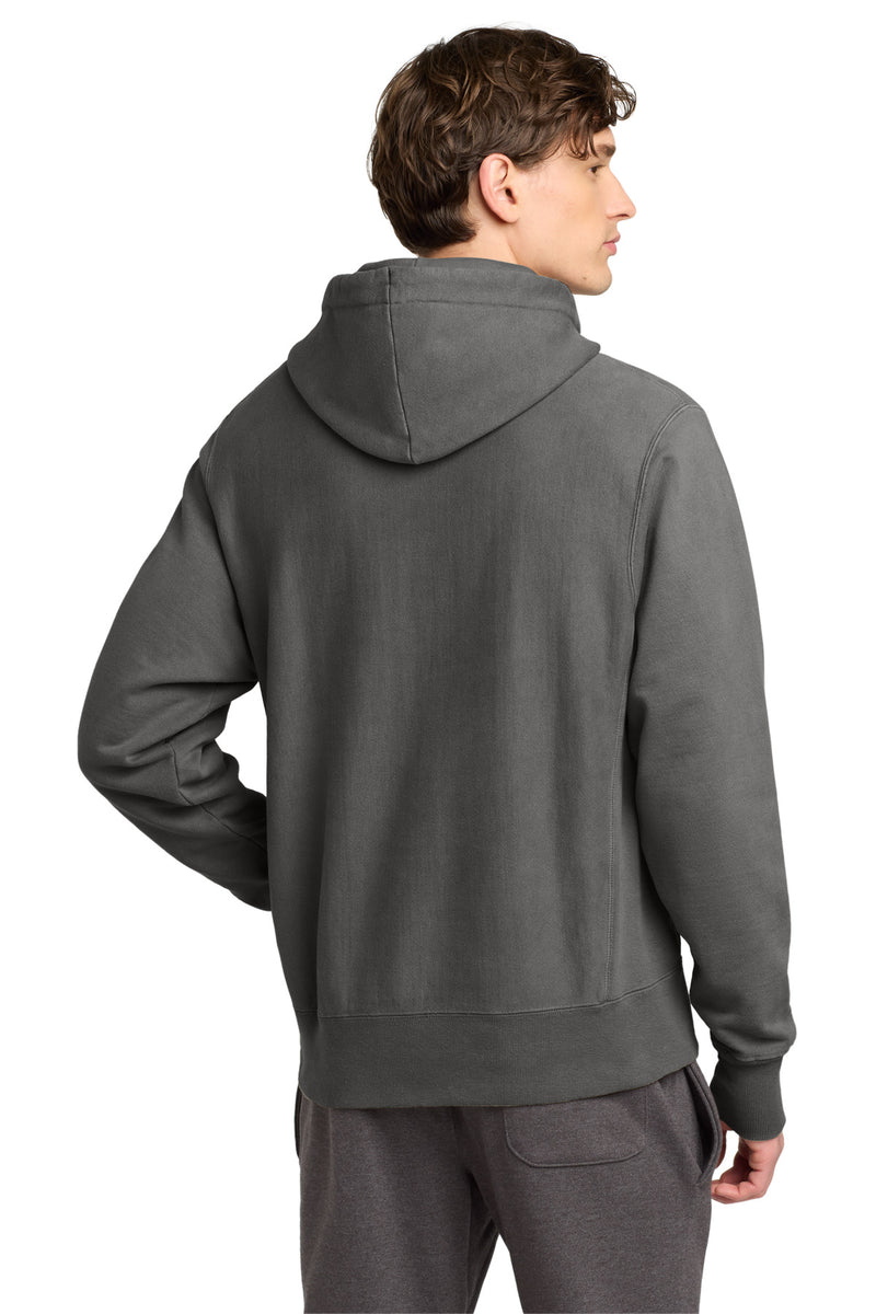 Champion  Reverse Weave  Garment-Dyed Hooded Sweatshirt - New Railroad