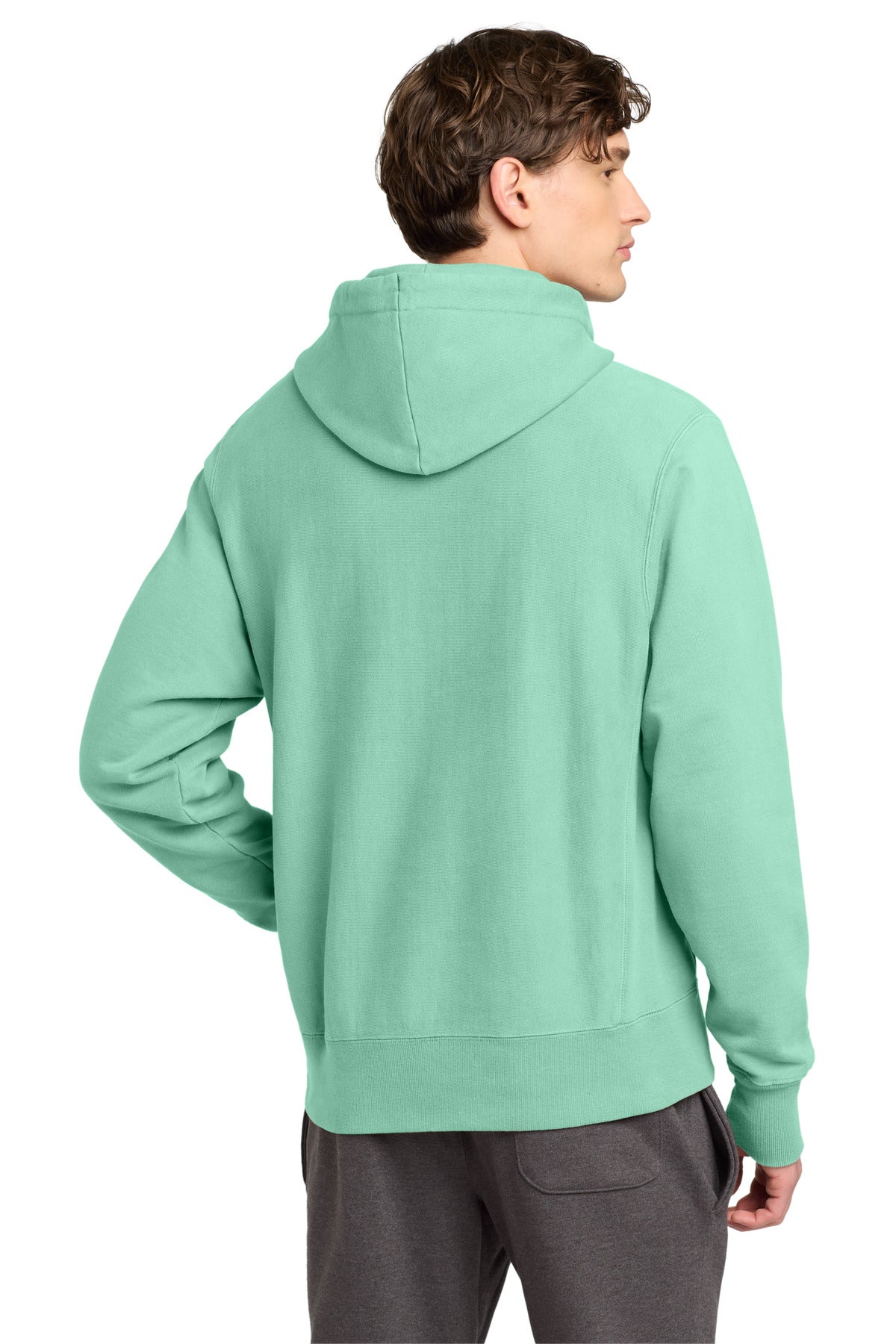 Champion  Reverse Weave  Garment-Dyed Hooded Sweatshirt - Pale Seafoam