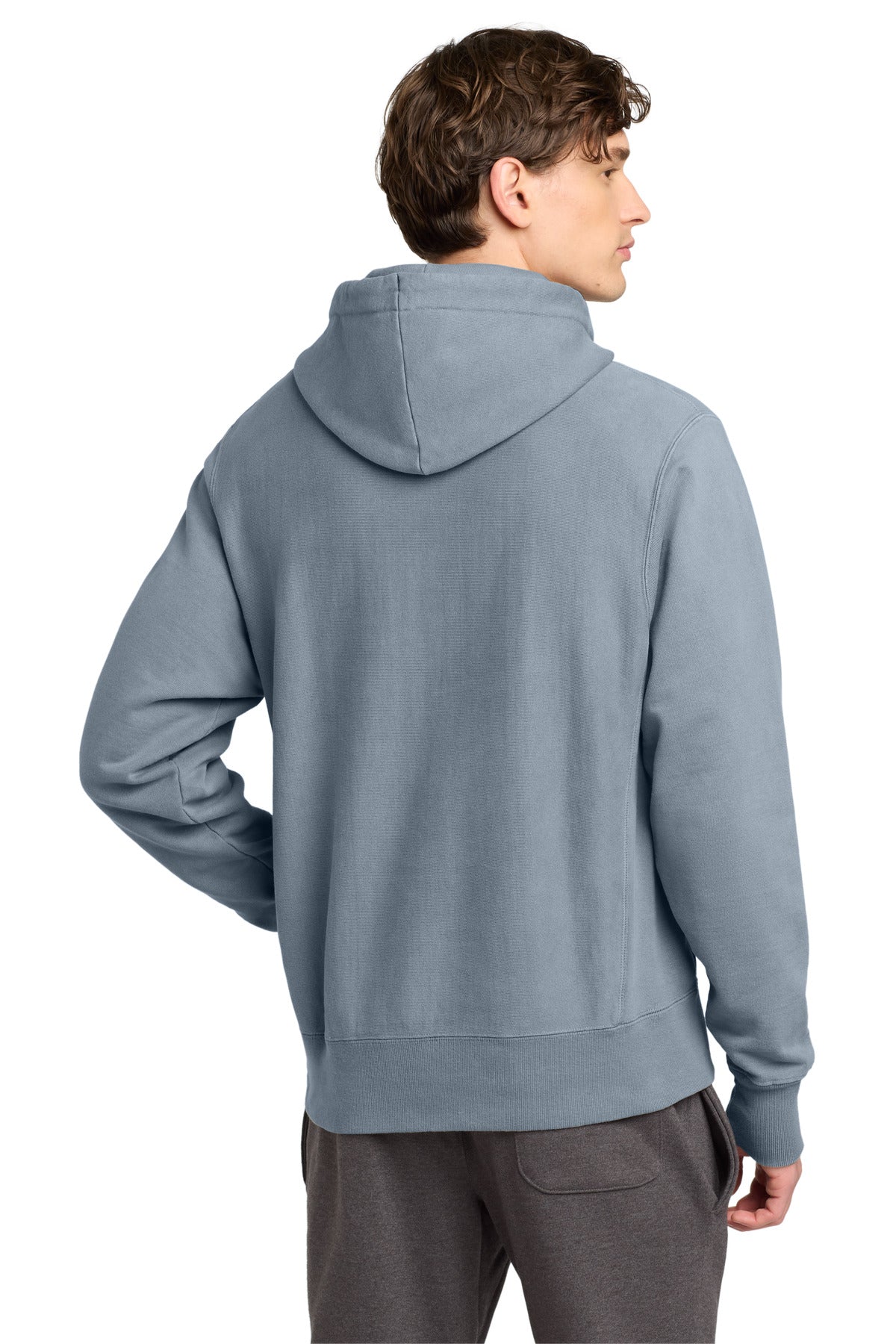 Champion  Reverse Weave  Garment-Dyed Hooded Sweatshirt - Saltwater