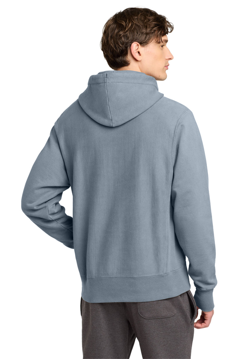 Champion  Reverse Weave  Garment-Dyed Hooded Sweatshirt - Saltwater