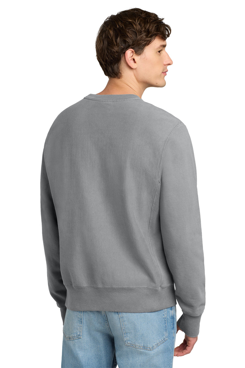 Champion  Reverse Weave  Garment-Dyed Crewneck Sweatshirt - Concrete