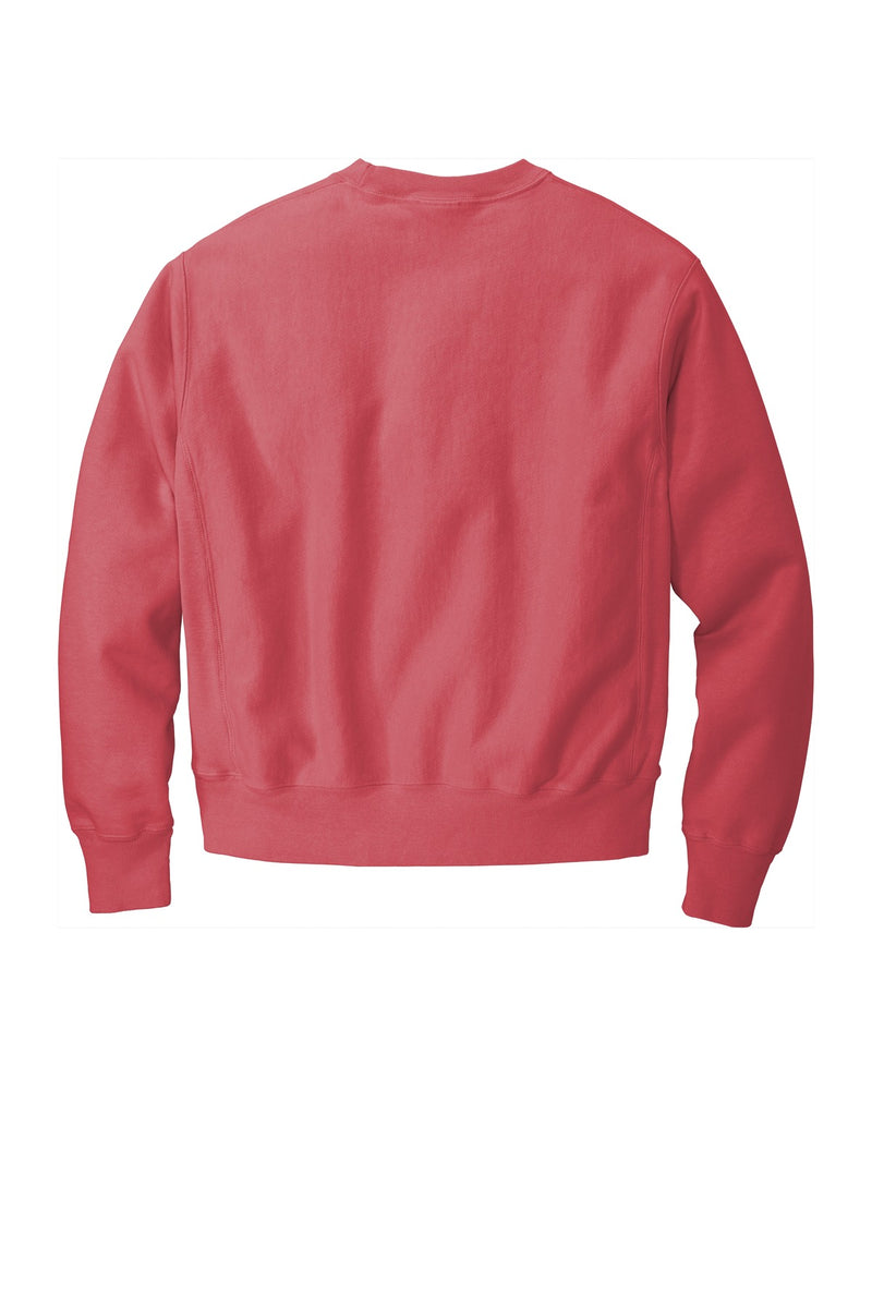 Champion  Reverse Weave  Garment-Dyed Crewneck Sweatshirt - Crimson