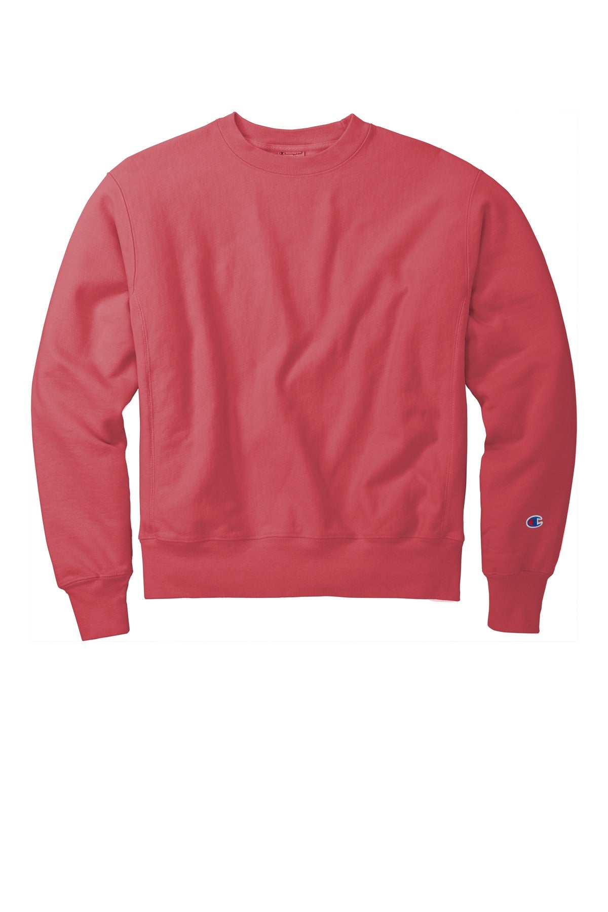 Champion  Reverse Weave  Garment-Dyed Crewneck Sweatshirt - Crimson