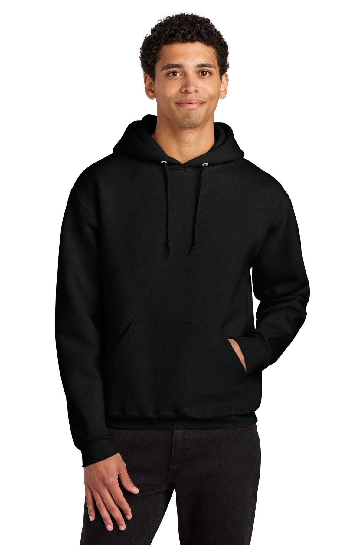 Jerzees Rugged Unisex Hooded Sweatshirt - Black Ink