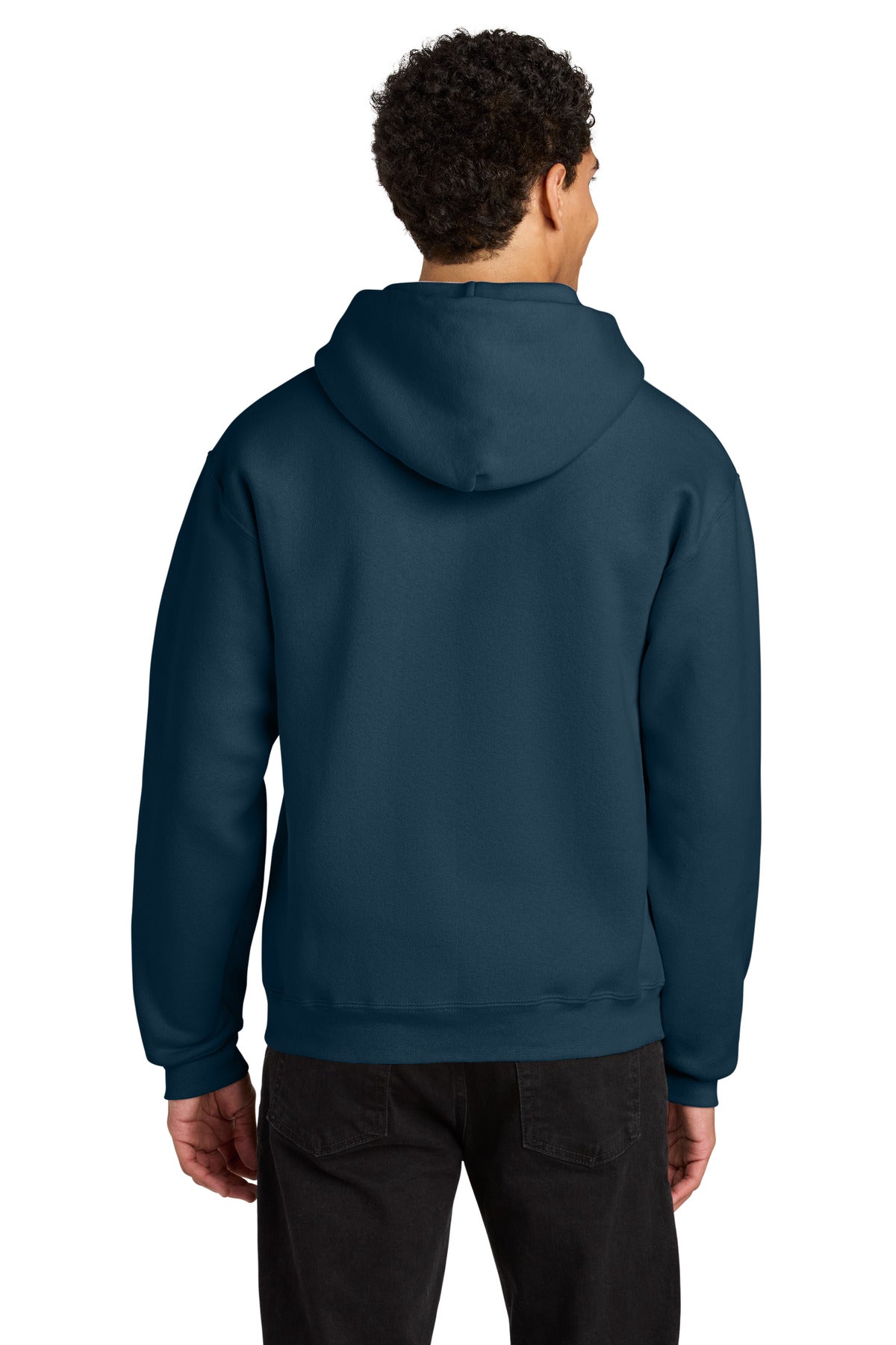 Jerzees Rugged Unisex Hooded Sweatshirt - Washed Navy