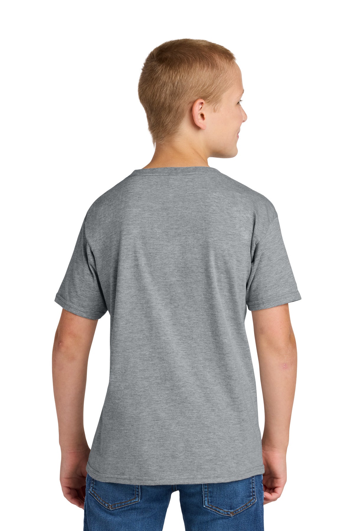 Jerzees Ultimate Youth Ring Spun T-Shirt - Athletic Heather
