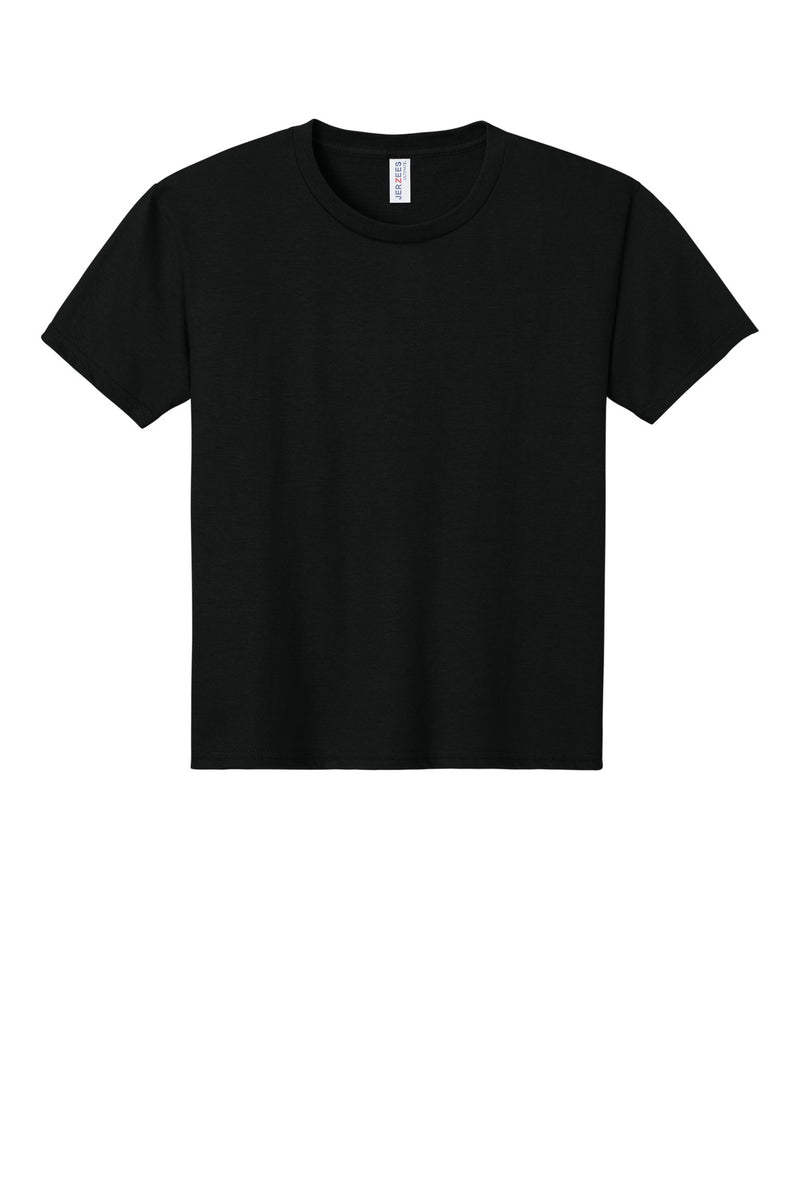 Jerzees Ultimate Youth Ring Spun T-Shirt - Black Ink