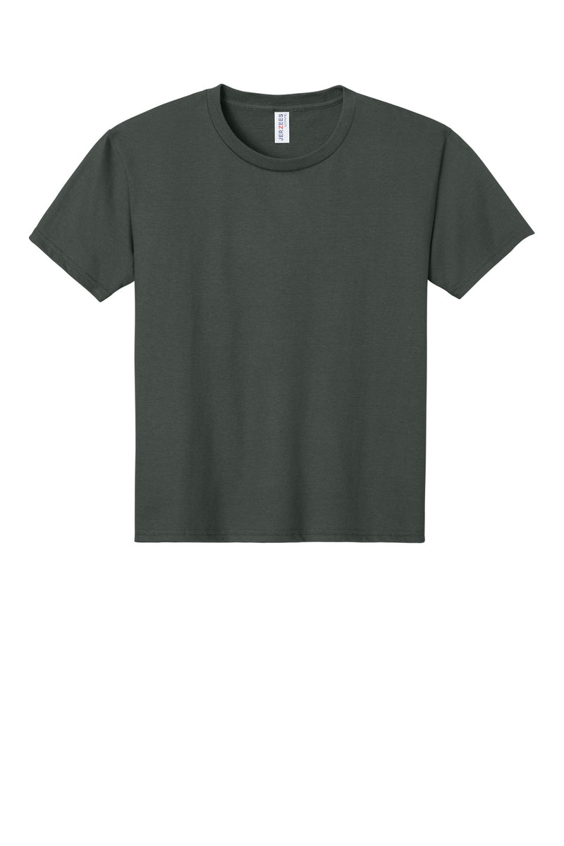 Jerzees Ultimate Youth Ring Spun T-Shirt - Charcoal Grey