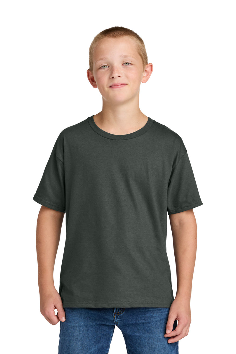 Jerzees Ultimate Youth Ring Spun T-Shirt - Charcoal Grey